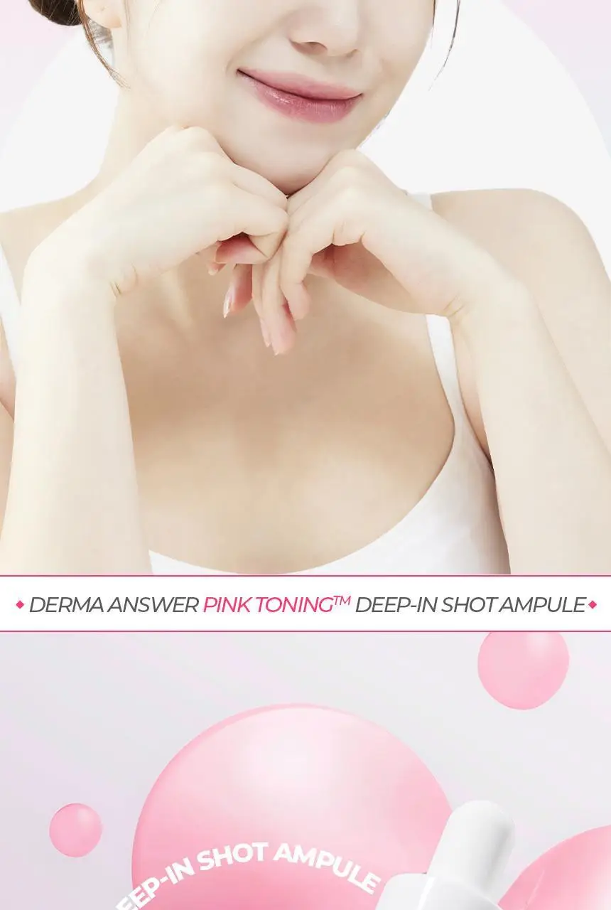 [흔적잡티케어/PDRN] 차앤박 더마앤서 핑크토닝 딥인샷 앰플 30ml 기획 (+15ml) 상세페이지 15